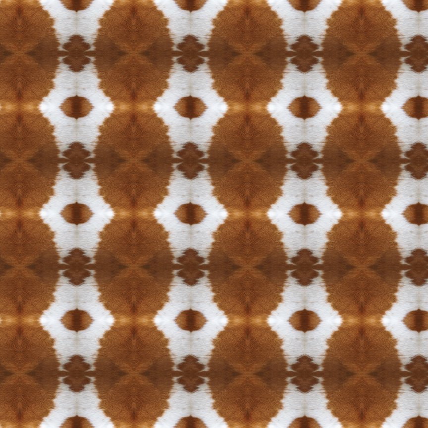 Hair On Cowhide Pattern Acrylic Sheet - CMB Pattern Acrylic